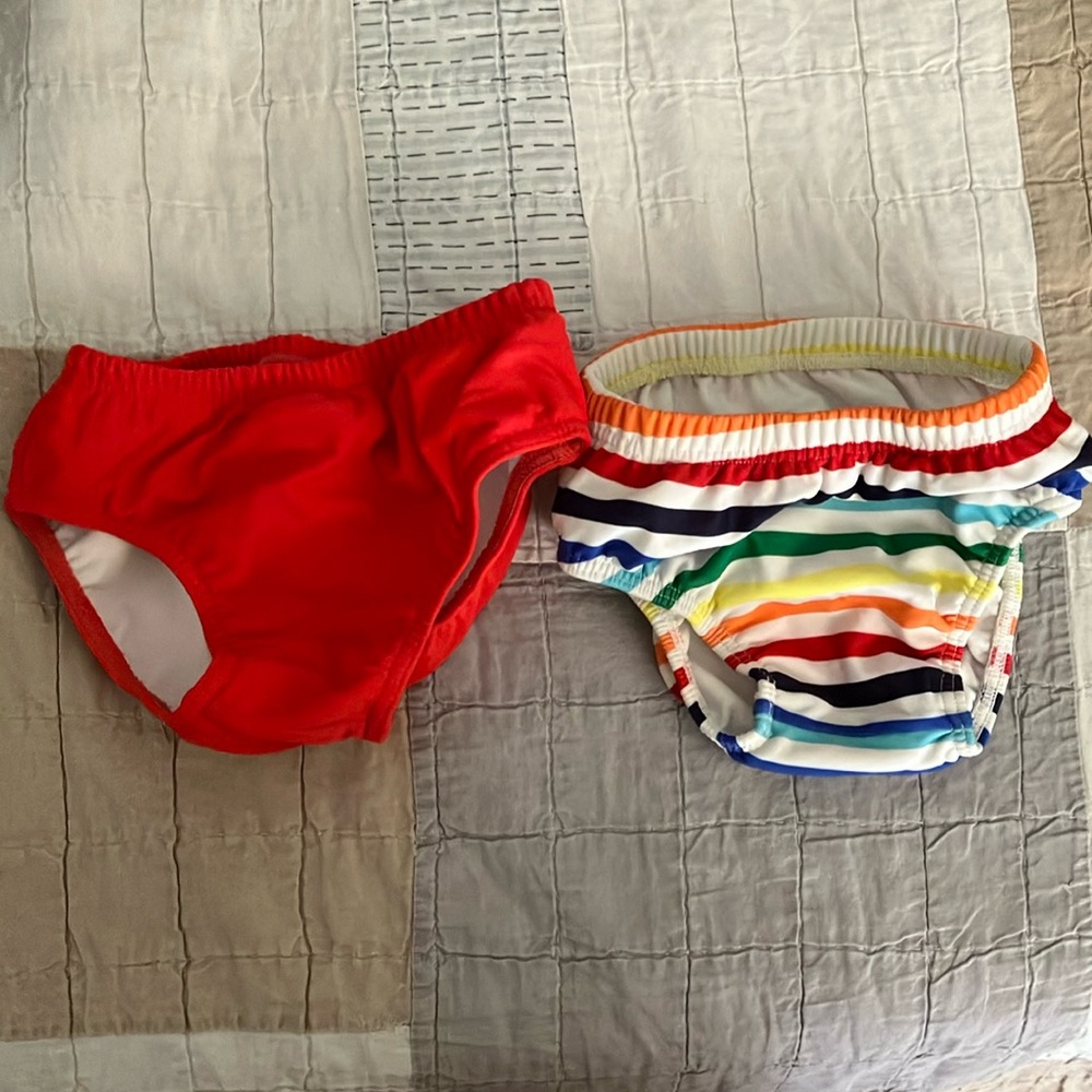 Bundle of 2 Primary swim bottoms 18-24 months